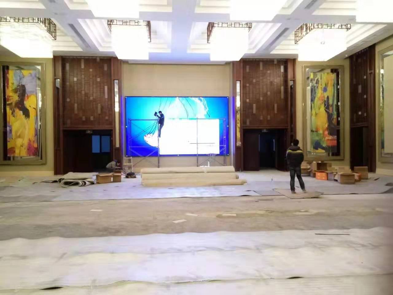 濟南大明食府酒店40㎡室內P5全彩屏